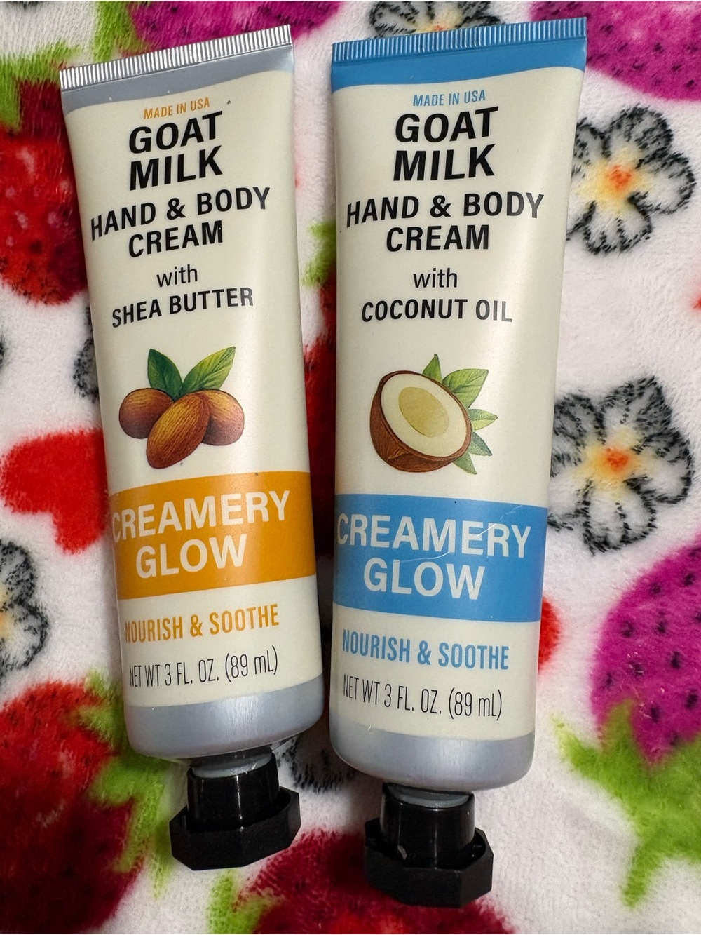 Creamery Glow Hand & Body Cream - Blue (Coconut) & Orange (Shea)